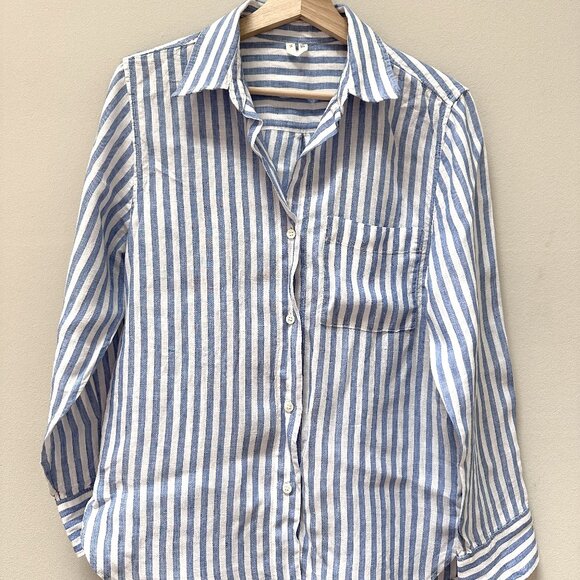 Arket Striped Linen Shirt - Picture 1 of 4